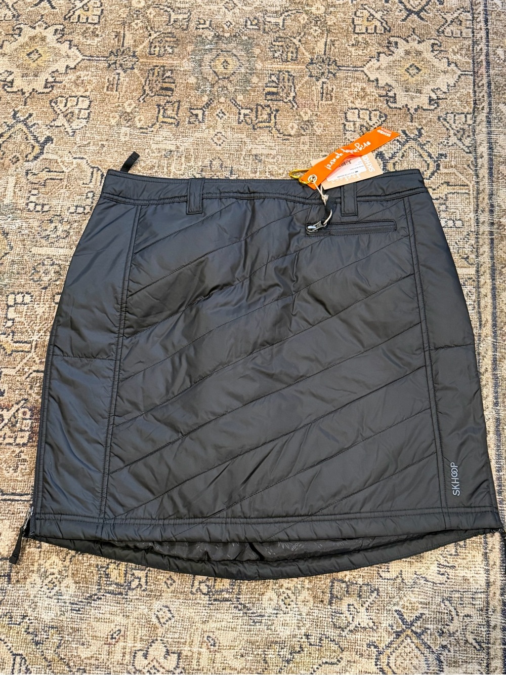 NWT SKHoop Quilted Black Insulated Skirt